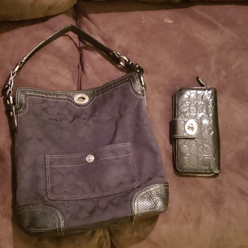 Couch purse and wallet